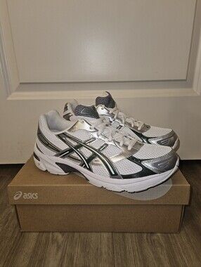 Asics GEL 1130 White Dark Green Black Mesh Running Shoes